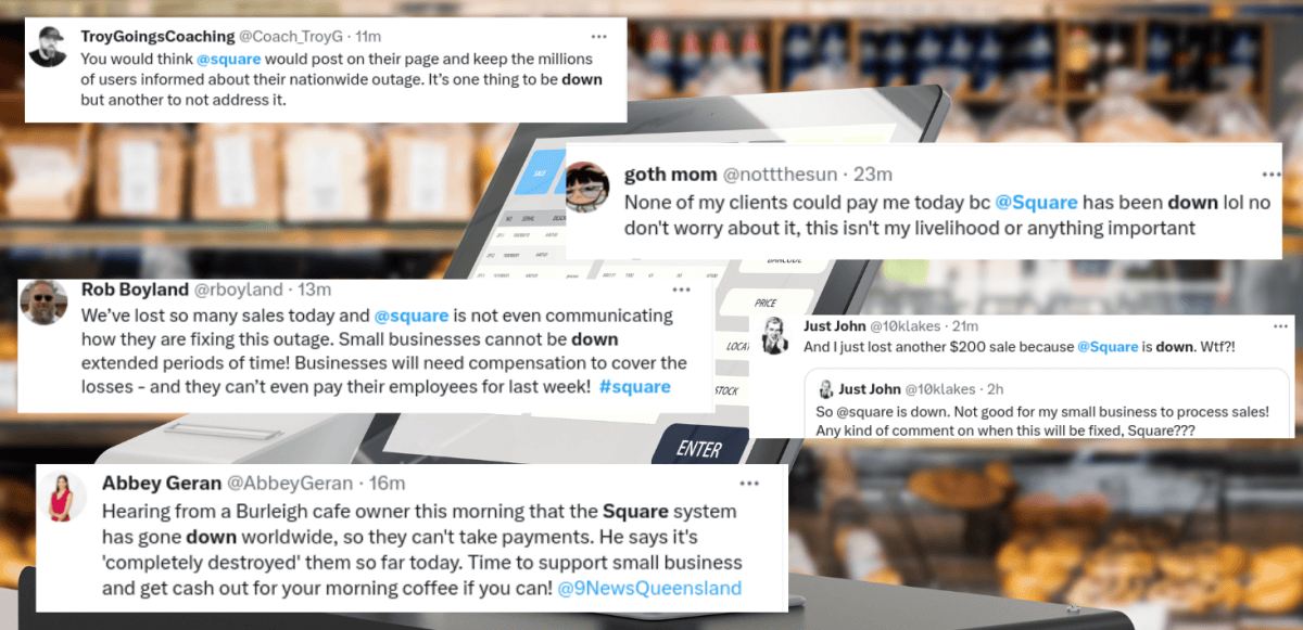 Square outage: Australian businesses unable to accept card payments ...