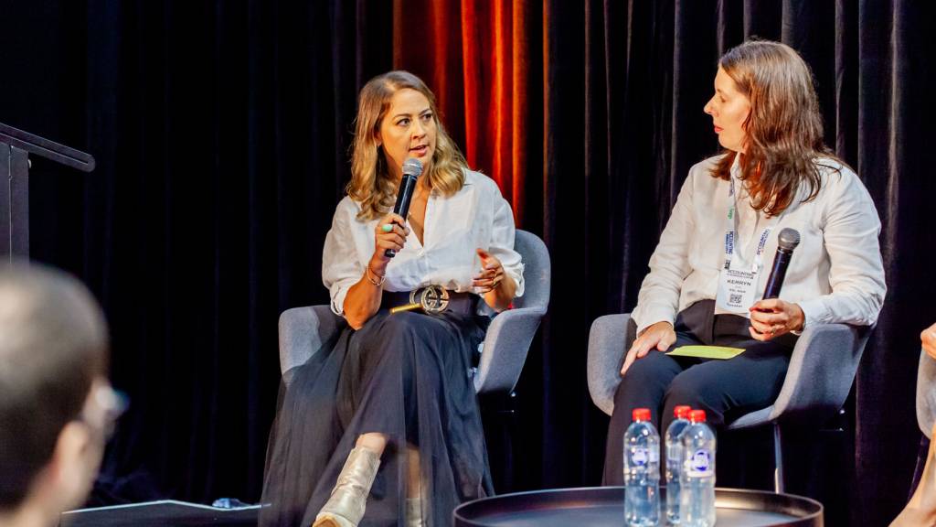 Lantern Partners CEO Michelle Kvello speaking at a leadership and business event