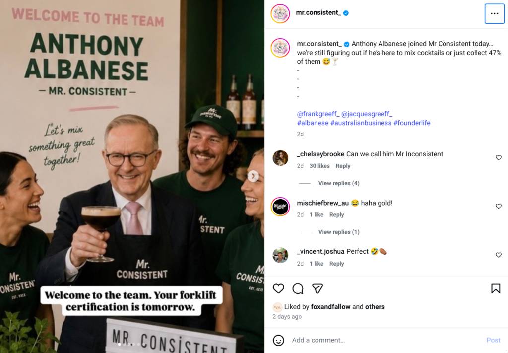 Mr Consistent Instagram