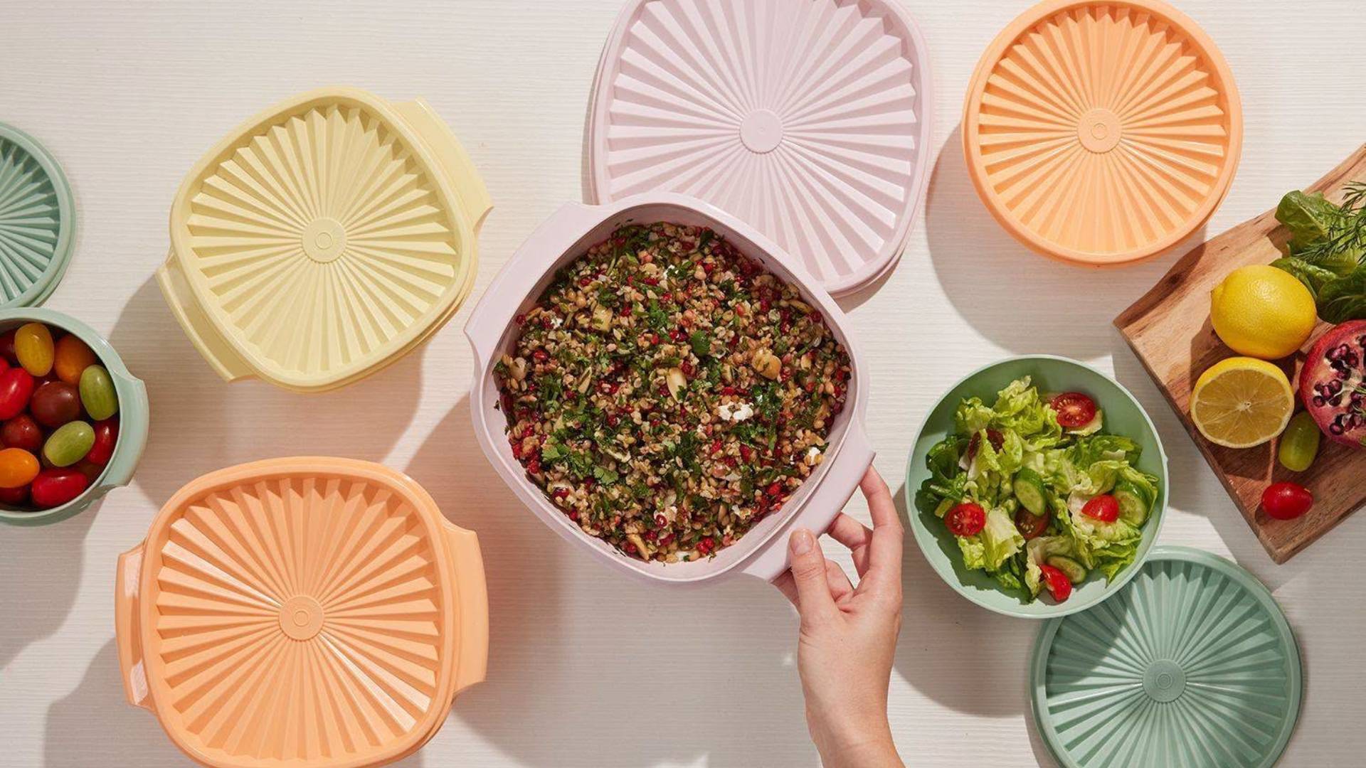 Tupperware returns to Australia with iconic pastel colours and ‘sunburst’ lids