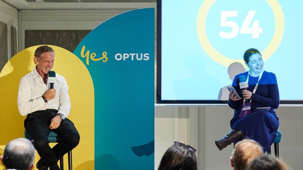 Mark Bouris and SmartCompany's Tegan Jones