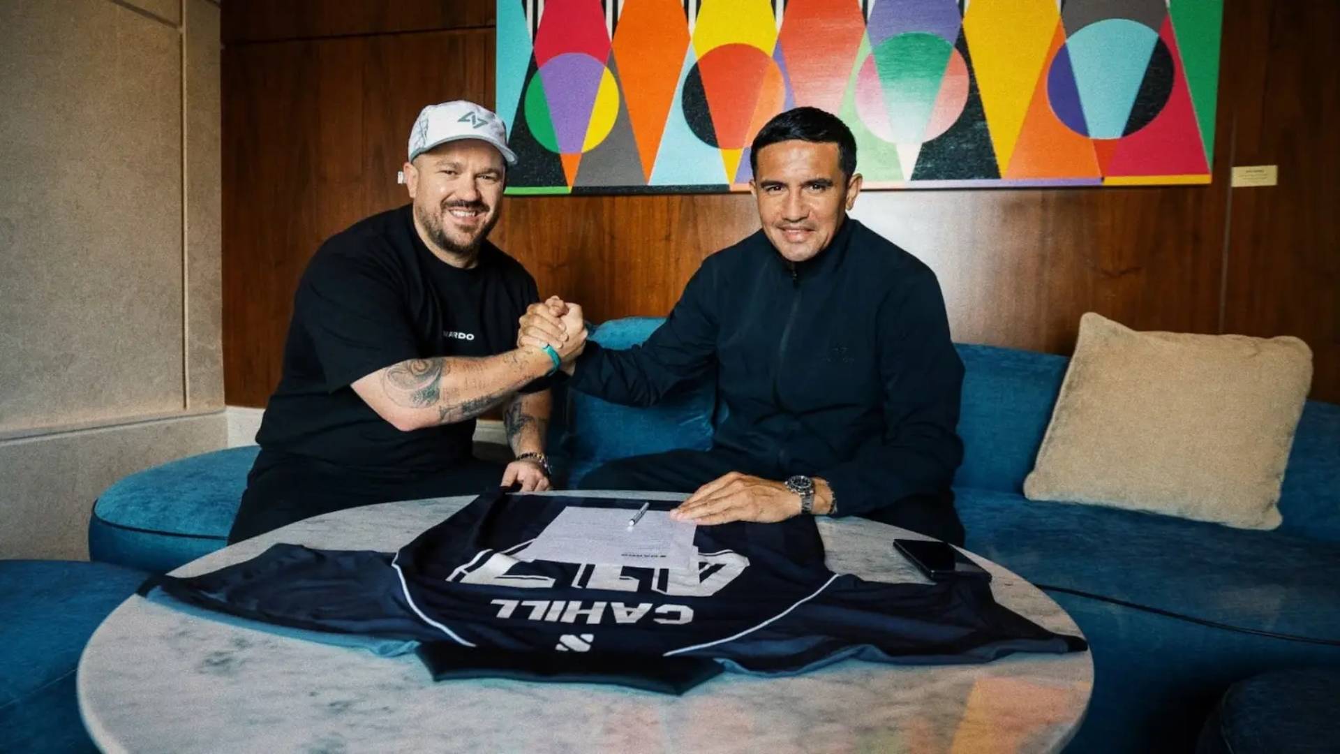Socceroos legend Tim Cahill joins sports swag design platform Nardo’s $1 million funding round