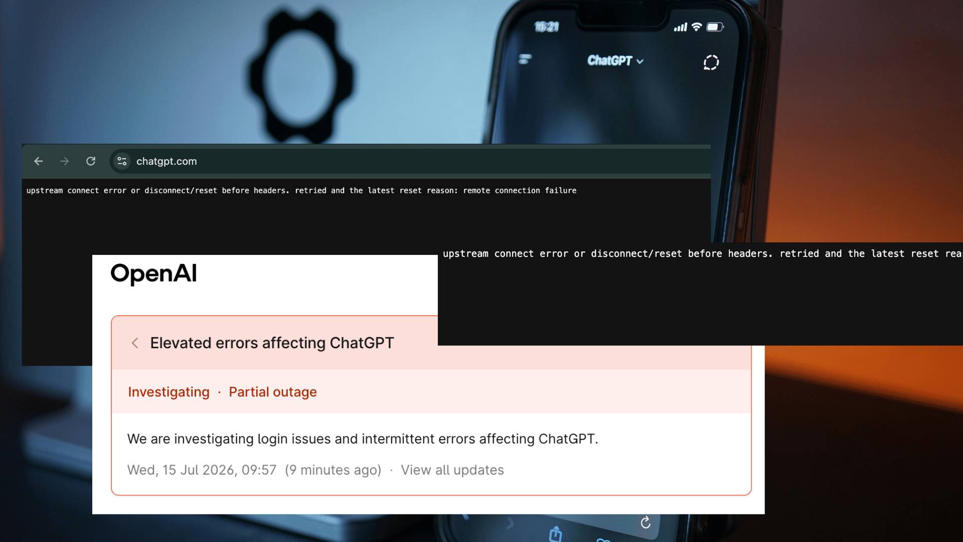 ChatGPT down? OpenAI confirms "partial outage" as error reports grow