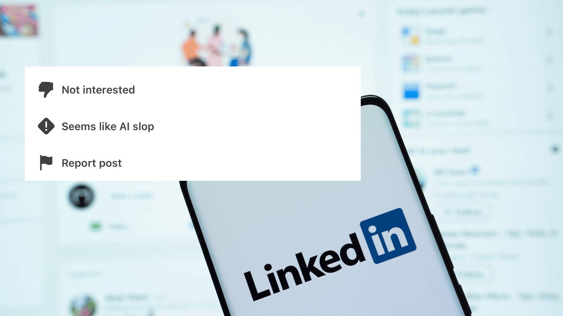 LinkedIn now lets users flag AI slop