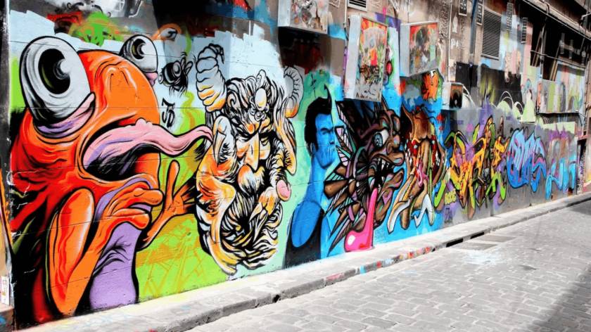 Melbourne laneway art